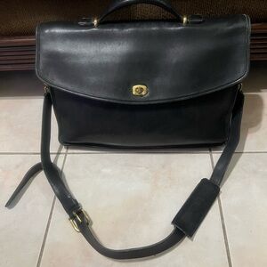 Coach Bag I Vintage I Lexington Style No. 5265 I Black w/ Brass Hardware